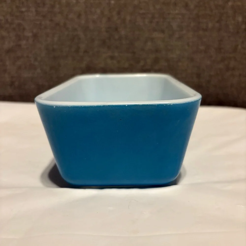 Vintage Pyrex Blue‎ Rectangular Ovenware Dish 0502 No Lid Collectible Retro